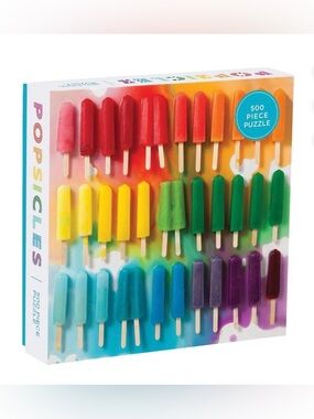 Galison - Rainbow Popsicles - 500 Piece Jigsaw Puzzle